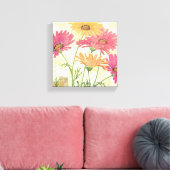 装飾デイジー キャンバスプリント (インサイチュ (リビング))