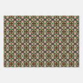 装飾デザアートイパターン（の模様が）あるナー ラッピングペーパーシート (正面)