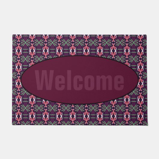 装飾デザイナーパターン ドアマット (正面)