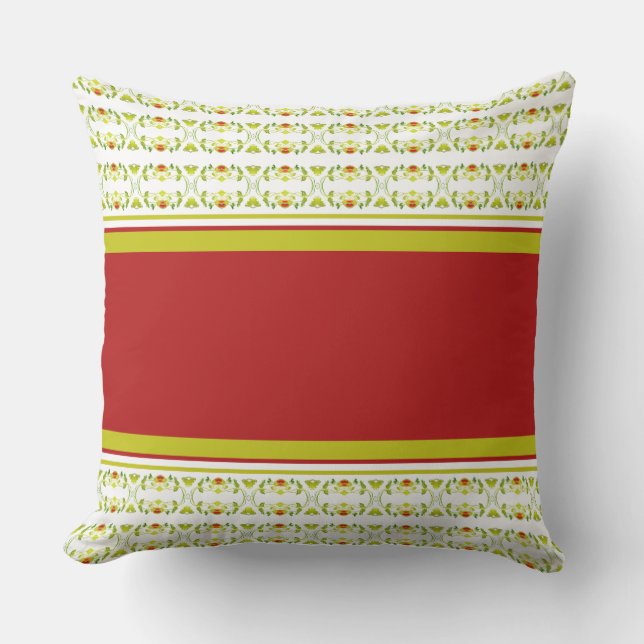 装飾デザイパターン（の模様が）あるナー アウトドアクッション (正面)