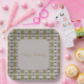 装飾デザイン パターン（の模様が）ある ペーパープレート (パーティー)