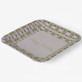 装飾デザイン パターン（の模様が）ある ペーパープレート (傾斜あり)