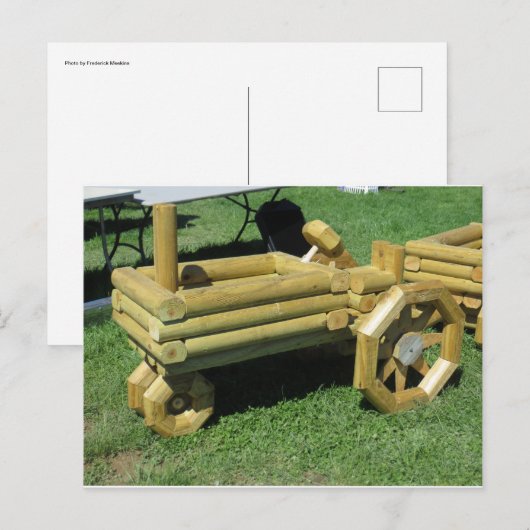 装飾トラクタ ポストカード (正面/裏面)