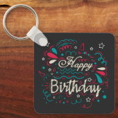 装飾ハッピーバースデー キーホルダー (正面)