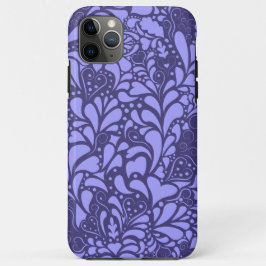 装飾ハートと花模様 iPhone 11 PRO MAXケース