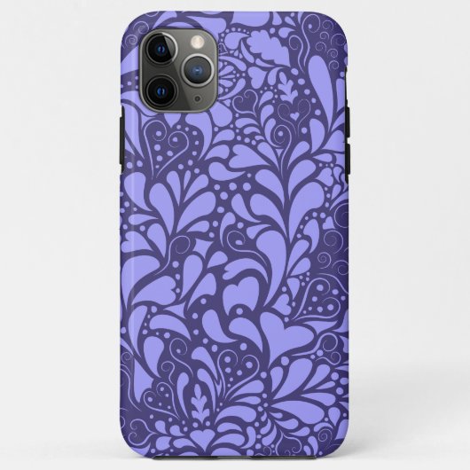 装飾ハートと花模様 Case-Mate iPhoneケース (裏面)