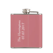 装飾ハートカスタム文字フラスコ フラスク (裏面)