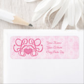 装飾ハートパーソナライズされたラベル ラベル (インサイチュ)