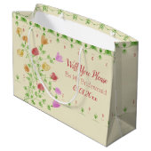 装飾パステルフローラ設計者 ラージペーパーバッグ (裏面アングル)