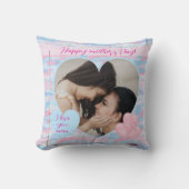 装飾パステルマザーズデイ写真 クッション (正面)