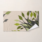 装飾パター葉ン、、線、モダンシンプル線 バスタオルセット (ハンドタオル)