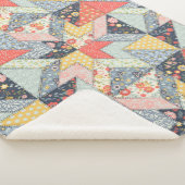 装飾パッチワークの模様と色の配列 シェルパブランケット (3/4)