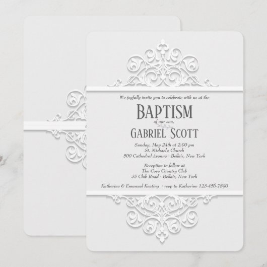 装飾パネル招待状 招待状 (正面/裏面)