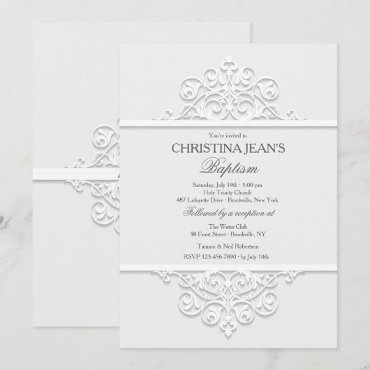 装飾パネル招待状 招待状 (正面/裏面)