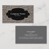 装飾パネル01 – 黒 – 樹皮01 名刺 (正面/裏面)