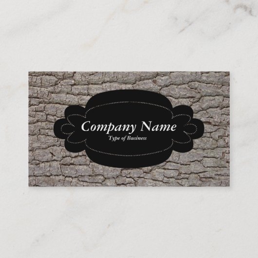 装飾パネル01 – 黒 – 樹皮01 名刺 (正面)