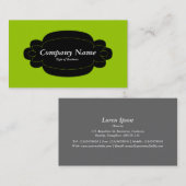 装飾パネル01 – 黒 – 火星の緑 名刺 (正面/裏面)