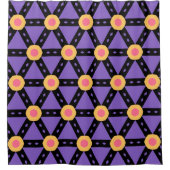 装飾パープル シャワーカーテン (正面)