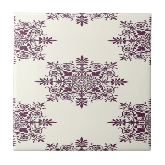 装飾ビクトリアン模様 タイル (正面)