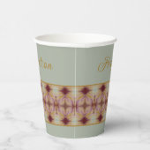 装飾ファンシーパターン（の模様が）ある 紙コップ (右)