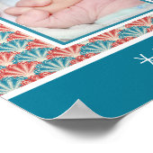 装飾ファンパターン付きフォトコラージュ ポスター (角)