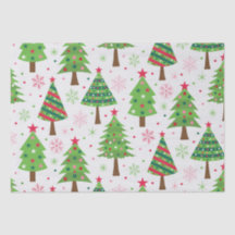 装飾フェスティバルグリーンクリスマスツリーパターン