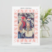 装飾フェスティバルフレームホリデーフォトカード シーズンカード (スタンド正面)