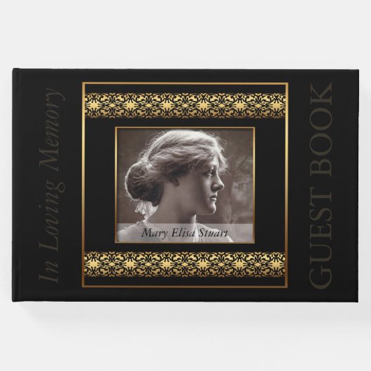装飾フォトフレーム引用文メモリアルゲストブック ゲストブック (正面)