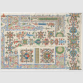 装飾フォークアート縁どとパターンの分離 薄葉紙 (正面)