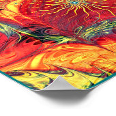 装飾フラクタルデザイン ポスター (角)