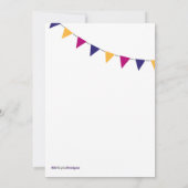 装飾フラモダング招待状 招待状 (裏面)