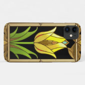 装飾フレーム入りイエローチューリップ Case-Mate iPhoneケース (裏面(横))