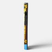装飾フレーム内のゴールデンブルーローズ Case-Mate iPhoneケース (裏面 / 左)