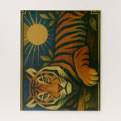 装飾フレーム内の様式化された日が差すこと ジグソーパズル (縦)