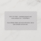 装飾フレーム/リネン線 名刺 (裏面)