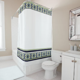 装飾フローラアクセント シャワーカーテン