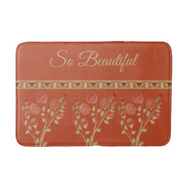 装飾フローラアクセント バスマット