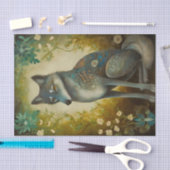 装飾フローラオオカミ 薄葉紙 (クラフト)