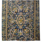 装飾フローラカーペットパターン シャワーカーテン (正面)