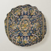 装飾フローラカーペットパターン ラウンドクッション (裏面)