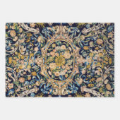 装飾フローラカーペットパターン ラッピングペーパーシート (正面)