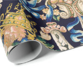 装飾フローラカーペットパターン ラッピングペーパー (ロールコーナー)