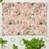 装飾フローラキッチンタオル キッチンタオル (折り畳み)