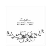 装飾フローラゴム印 ラバースタンプ (インプリント)