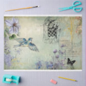 装飾フローラデクページティッシュペーパー 薄葉紙 (クラフト)