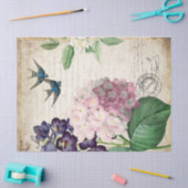 装飾フローラデクページティッシュペーパー 薄葉紙 (クラフト)