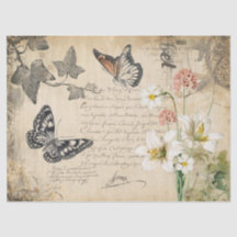 装飾フローラデクページティッシュペーパー