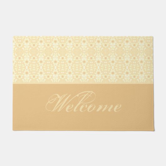装飾フローラデザイン ドアマット (正面)