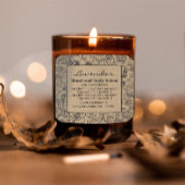 装飾フローラフレームクラフト紙ラベル スクエアシール