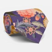 装飾フローラプリント ネクタイ (ロール)